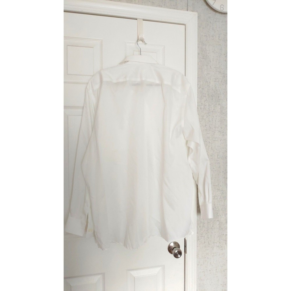 Michael Kors Non Iron Men's White Button Up Shirt 18,5 - Picture 5 of 5